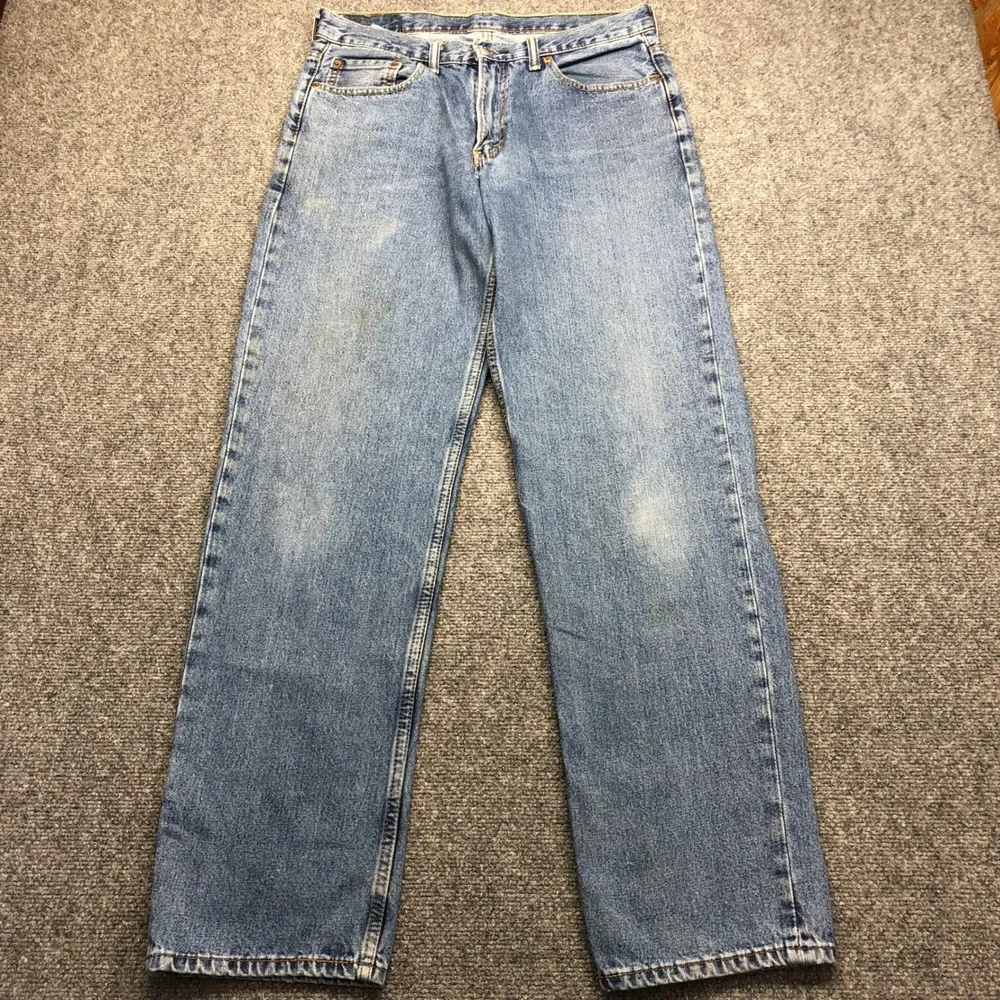 Levis 550 Relaxed Fit Jeans Mens 33x34 Medium Wash Blue Denim 00550-4891